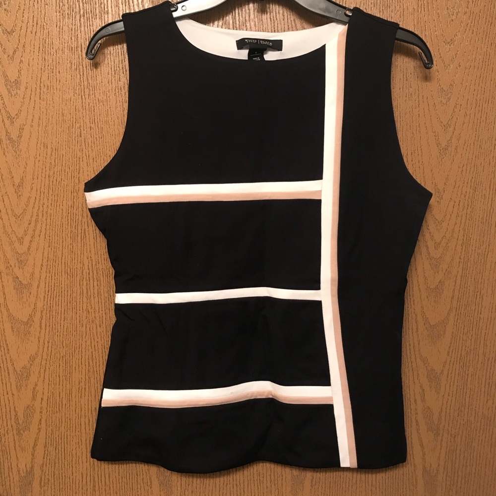 White House/Black market B & W blouse.